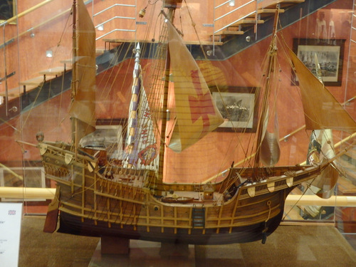 The Santa Maria was the Flag Ship on the first voyage.